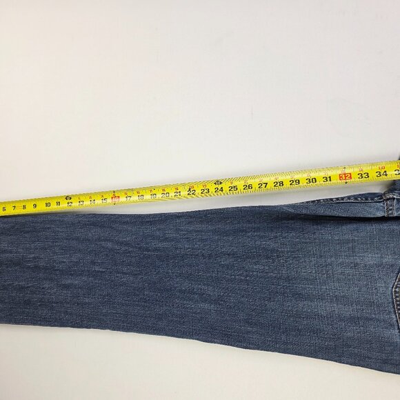 American Eagle Outfitters Original Straight Mens 36X34 Blue Cotton Denim Jeans - Picture 9 of 11